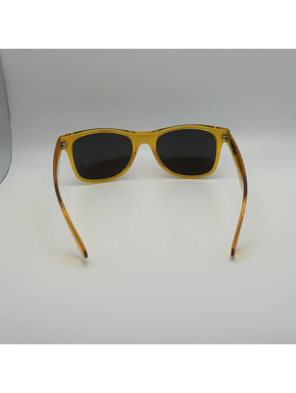 Apex Yellow Transparent Frame Sunglasses with Blue Lenses